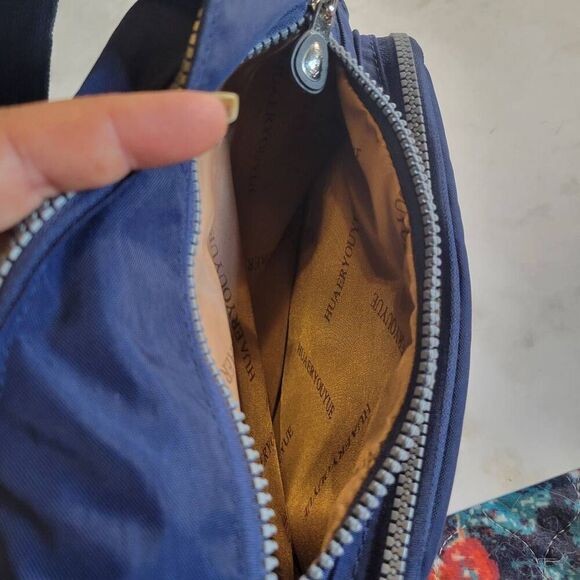 Mintegra HUAERYOUYUE BLUE Nylon Waterproof Crossbody Purse/Bag Lightweight - Picture 5 of 6